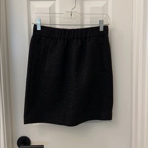 Black knee length skirt